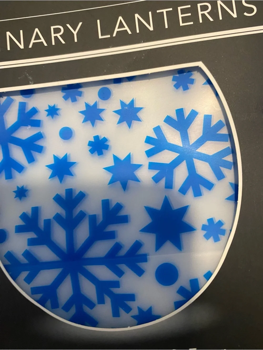 Modgy Luminary Snowflake Lanterns Water Activated Set Of 4